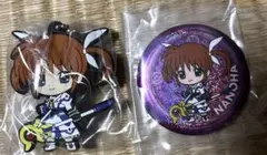 魔法少女リリカルなのはガチャ　高町なのはセット ラバーストラップ 缶バッジ