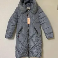 中綿分厚めキルティング　ロングコート