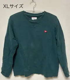 ダークグリーン スウェット トレーナー　XL
