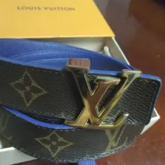 LOUIS VUITTON リバーシブルモノグラム ／ブルーベルト 男女兼用