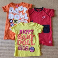 BABY DOLL 3点セット　ロンパース・Tシャツ70cm　美品