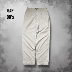 GAP ツータックワイドパンツ y2kヴィンテージ 白チノパン オールドギャップのサムネイル
