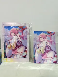 さくらみこ ビジュアルボード 一番くじ hololive vol.2 おまけ付きのサムネイル