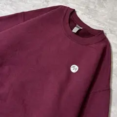 ロ*万様 00s GILDAN スウェット 企業物 刺繍ロゴ ボルドー