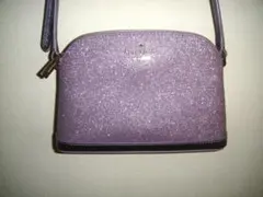 KateSpadeTinselグリッタースモールドームバッグライラックフロスト紫