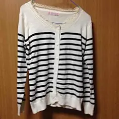 ボーダーカーディガン