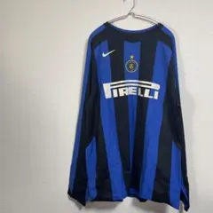NIKE 2011-2012 インテルミラノ 長袖 ユニフォーム ゲームシャツ 2011-12 NIKE Inter milan L/S game shirts - メルカリ