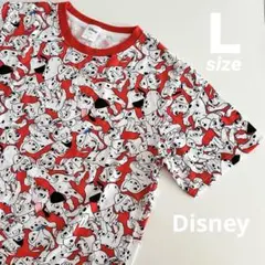 Disney 101匹わんちゃん Tシャツ レディース メンズ トップス　Ｌ