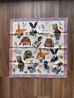 【新品】ナタリーレテ ウサギ柄 ハンカチ