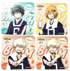 僕のヒーローアカデミア　楽スパ　コースター　緑谷　爆豪　上鳴　4点セット