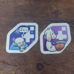 UNDERTALE ステッカー 2枚セット サンズ トリエル