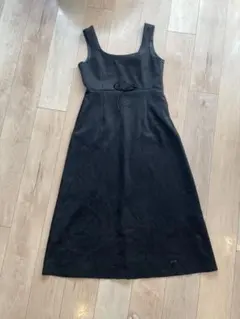 ZARA ジャンパースカート　黒　ベロア