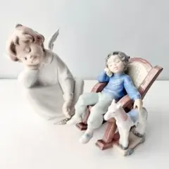 美品リヤドロ LLADRO 少年と子犬 犬 フィギュリン - メルカリ