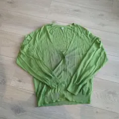 なっち様 UNIQLO ユニクロ カーディガン グリーン （L）