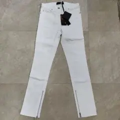 VERSACE ヴェルサーチ ホワイトスリムフィットデニムパンツ