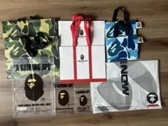 A BATHING APE エイプ　ショップ袋セット　紙袋６枚　ビニール袋４枚
