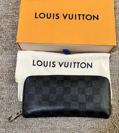 LOUIS VUITTON ダミエ柄 長財布 チャック不具合 ジッピーウォレット 