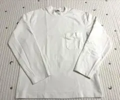 ユニクロ クルーネックTシャツ 長袖 ホワイト Sサイズ