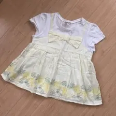 anyFAM レモン刺繍Tシャツ　130