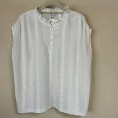 ①新品　しまむら　シーズンリーズン　ノースリーブ　トップス