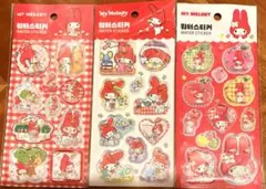 【韓国限定】サンリオ 正規品 マイメロディ ウォーターシール 3種セット