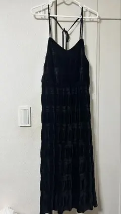 ベロアキャミワンピース