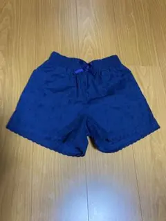 ネイビー 花柄 ショートパンツ 140cm 初夏〜夏 通学普段着