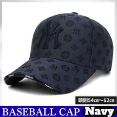帽子 新品激レア NY モノグラム ネイビー CAPストリートのサムネイル