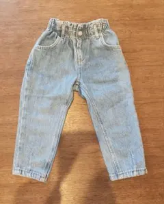 ZARA　プレーンバギーデニムパンツ　92