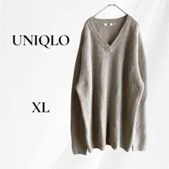ぴょん様専用ユニクロ　UNIQLO U プレミアムラムリブVネックセーター XL