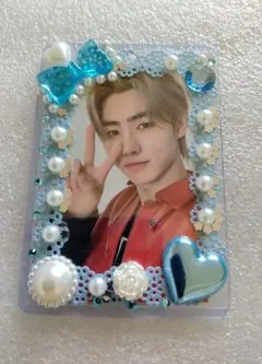 デコ硬質ケース　レースシールデコ　トレカケース