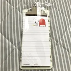 PEANUTS スヌーピー メモ用紙　クリップ台紙付き
