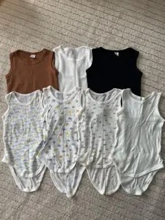 ロンパース肌着80〜90サイズ　7枚セット