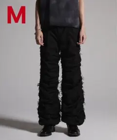 GRANCY シャーリング ダメージデザインコットンパンツ M （ムカデパンツ）