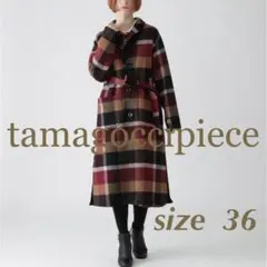 リバーシブル＊チェックロングコート＊ブルーレーベルクレストブリッジ