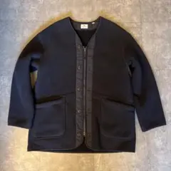 Engineered Garments ノーカラーフリース　ネイビー　M