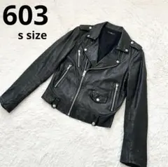 603 ミッドウエスト ラムレザー ライダース　S