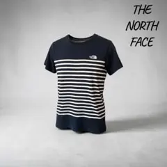 THE NORTH FACE ノースフェイス ボーダー 半袖Tシャツ ネイビーのサムネイル