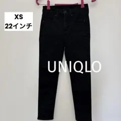 良品❣️ UNIQLO ハイライズスキニーアンクルデニム 22ブラック