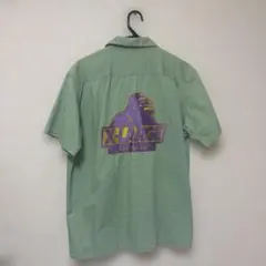 XLARGE 半袖シャツ グリーン バックプリント