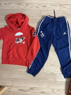 adidas アディダス　Disney ミッキー　コラボスウェット上下 130