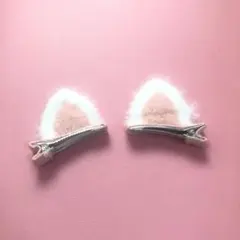 ねこみみ ヘアクリップ ヘアピン ハロウィン