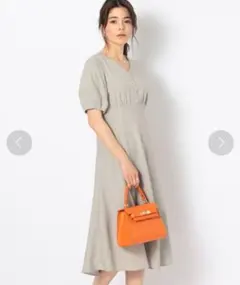 NOLLEY’S Sophi　麻調フレアワンピース