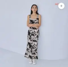 Satin マーメイドラインワンピース　COW Sサイズ【完売】