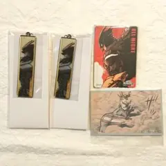 ヒロアカ 原画展　オールマイト　ステッカー　メタルキーホルダー