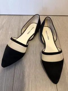 Odette e Odile フラットパンプス ブラック メッシュのサムネイル