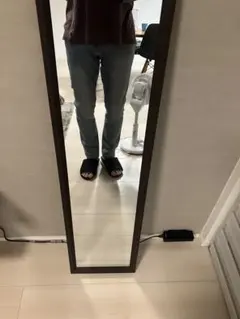 ライトブルーデニムストレートパンツ