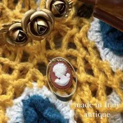 〖made in italy〗アンティーク イタリア カメオ ネックレス トップ