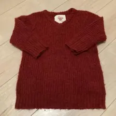 コムサイズム　ニット赤