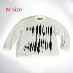 【レア】ZARA グレー　セーター　L ポーカーズ　あおばくん　古着　ダメージ